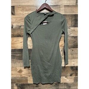 Wild Fable Womens Medium Green Dress NWT Long Sleeve